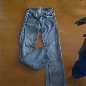 Rock and roll low rise riding jeans